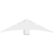 Ekena Millwork Davenport Architectural Grade PVC Gable Bracket, 60"W x 15"H x 4"D x 6"F, 6/12 Pitch GBP060X15X0406DAV00 - alternate 3
